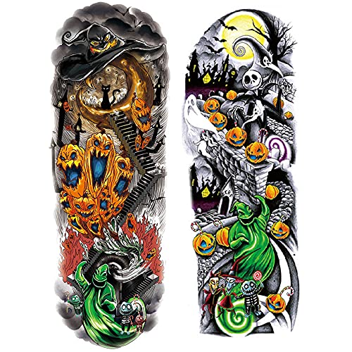 12 Sheets Nightmare Before Christmas Temporary Tattoo Stickers