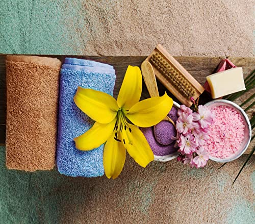 100% Cotton Wash Cloths 24 Pack - Absorbent Flannel Face Towels