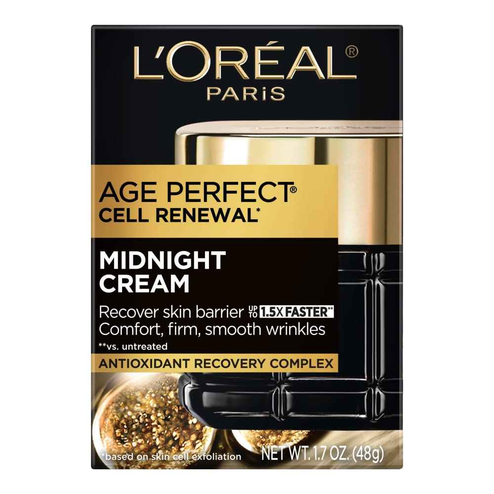 L’Oréal Paris Age Perfect Midnight Cream, Antioxidant Recovery Complex, 1.7 Oz. 1.70 Ounce (Pack of 1)