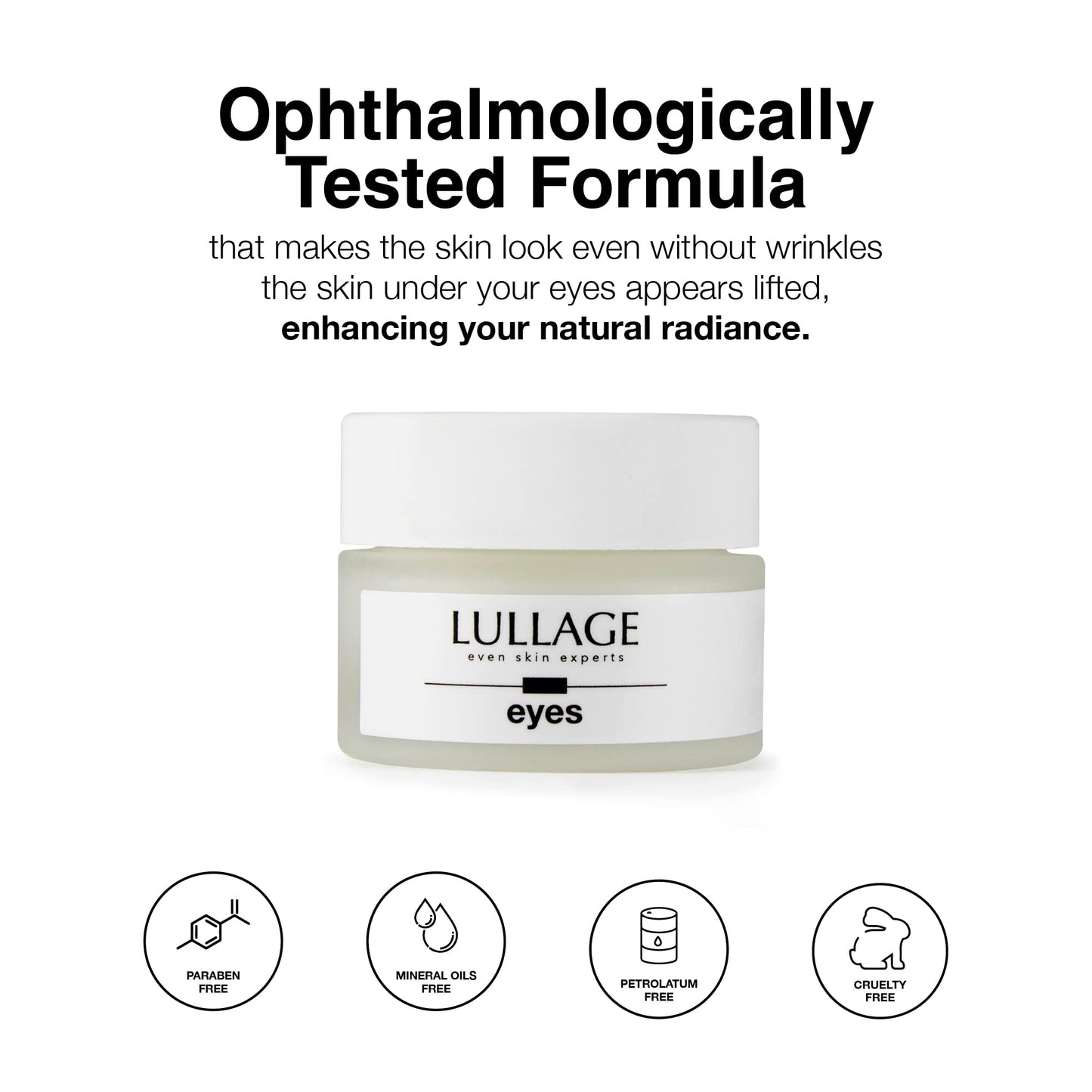 LULLAGE Eye Cream, Reduce Puffiness, Lines and Dark Circles - 0.50 oz