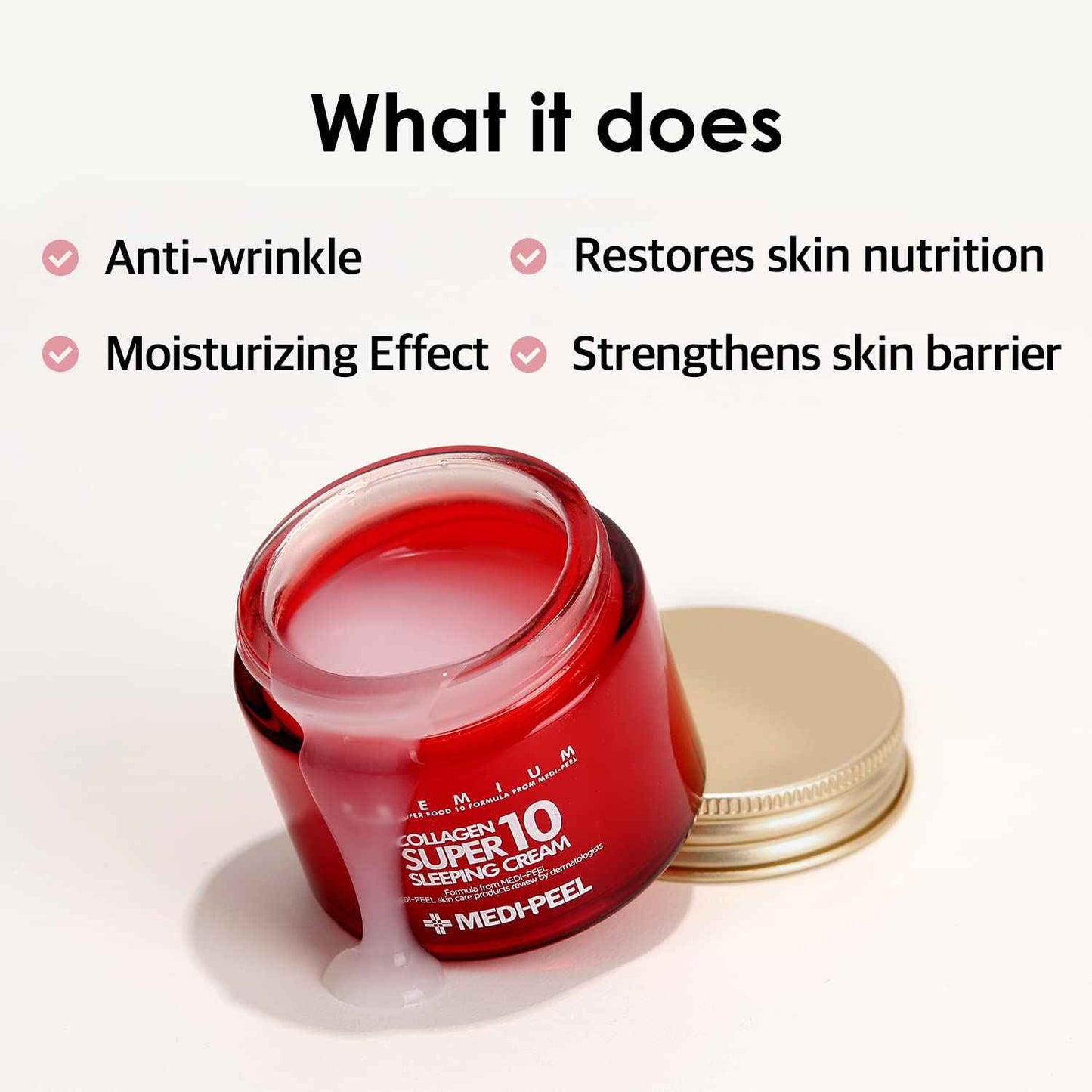 [MEDI-PEEL] Collagen 10 Sleeping Cream 70ml | Collagen cream | Sleeping cream | moisturizing cream | soothing cream |