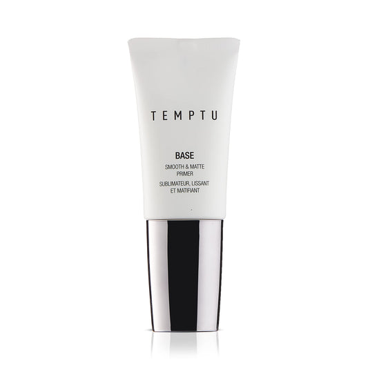 TEMPTU Base Smooth & Matte Primer, Create A Poreless Finish, Diffuse Imperfections & Help Makeup Last Shine-Free Without Any Greasy Residue, Brush Attached For Easy Application