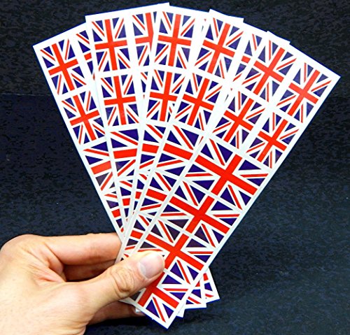 UK Flag Temporary Tattoos - 40 Pack Union Jack Tattoos