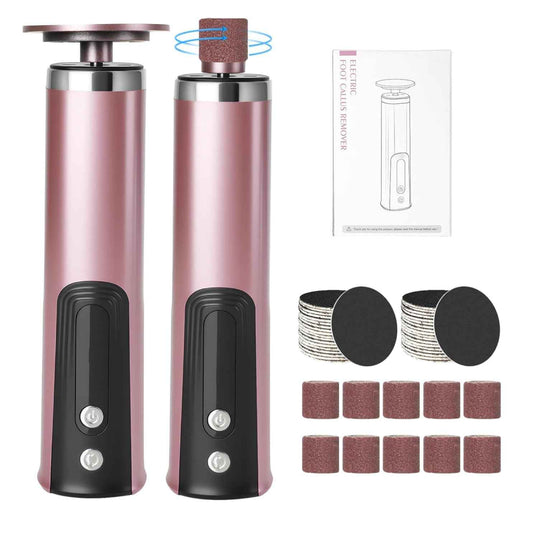 Callus Remover for feet, Electric Foot Callus Remover, Foot File with 6 Adjustable Speed, Foot Scrubber Scraper with 2 Grinding Heads & Sandpaper Discs, Pedicure Tools for feet with Digital Display