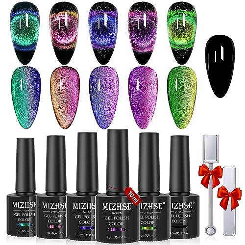 MIZHSE 9D Cat Eye Gel Nail Polish Magnet Nail Tool