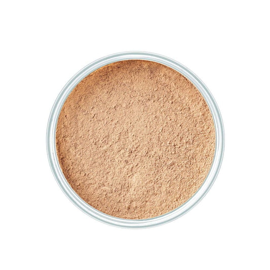 ARTDECO Mineral Powder Foundation - honey – loose setting powder for a smooth & matte finish - medium coverage - perfect for sensitive & oily skin - makeup with zinc & magnesium - vegan - 0.53 Oz