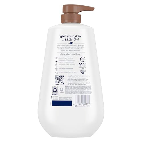 Dove 24hr Moisturizing Body Wash Coconut Cocoa Butter 30.6oz