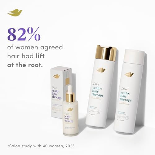 Dove Scalp + Hair Therapy Hair Conditioner Density Boost Hydrating Conditioner for hydrating hair sulfate free conditioner for dry hair 9.25 FL OZ (273 mL)