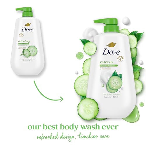 Dove Refresh Body Wash Cucumber Green Tea 30.6 oz
