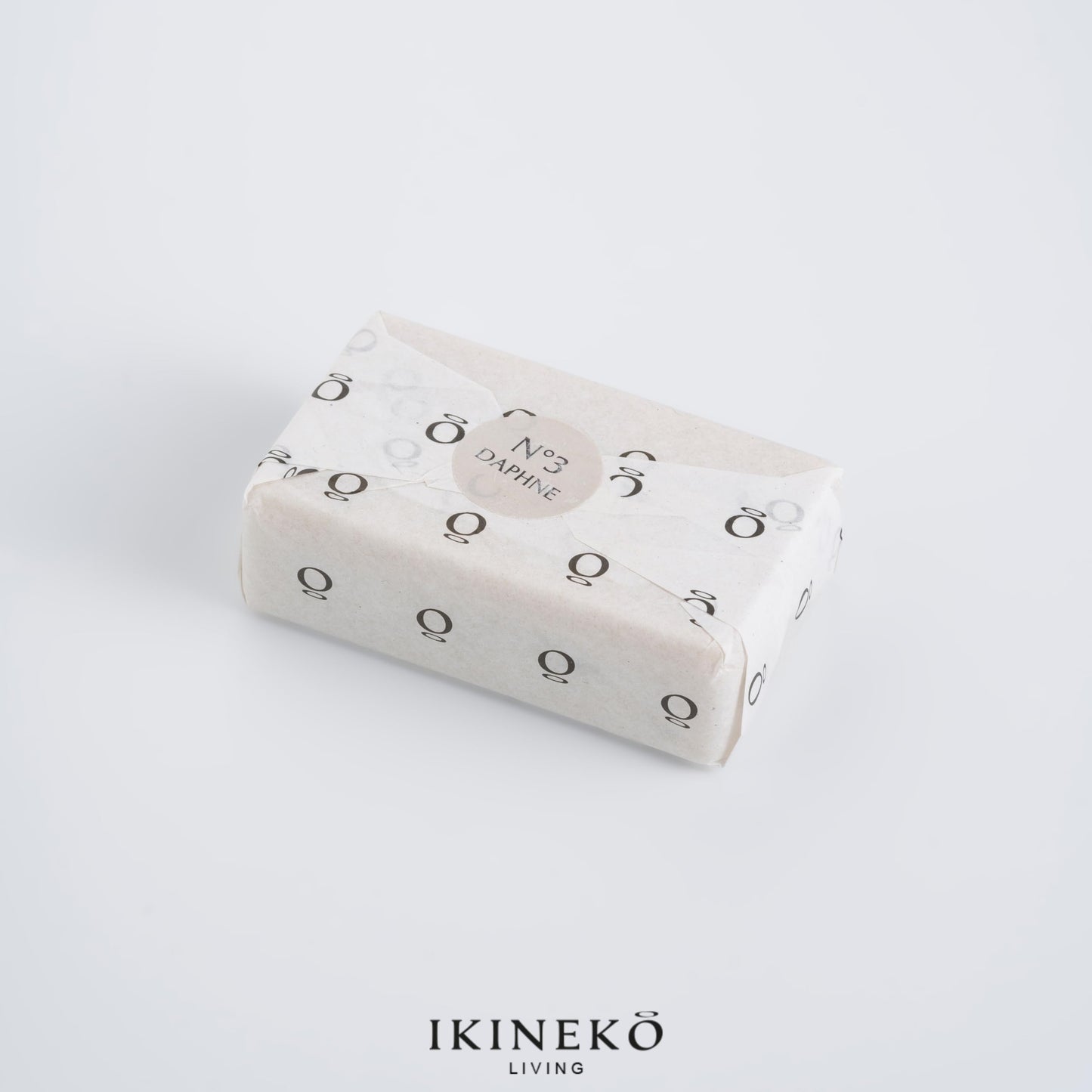 IKINEKO No3 Pure Olive Oil Soap Bar - Pack of 4 - Plant Based Natural Ingredients - For All Skin Types - Handmade - Daphne Scented - 125gr