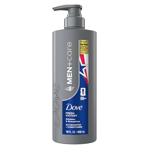 DOVE MEN + CARE Hair Care 1 count Fresh Victory to Refresh & Strengthen Hair, with a Chance to Win FIFA WORLD CUP 2026 Tickets, 18 Fl oz
