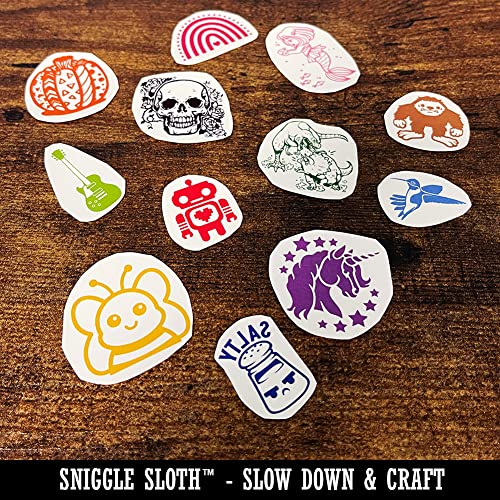 Biker Skull Temporary Tattoos - Water Resistant Sheet