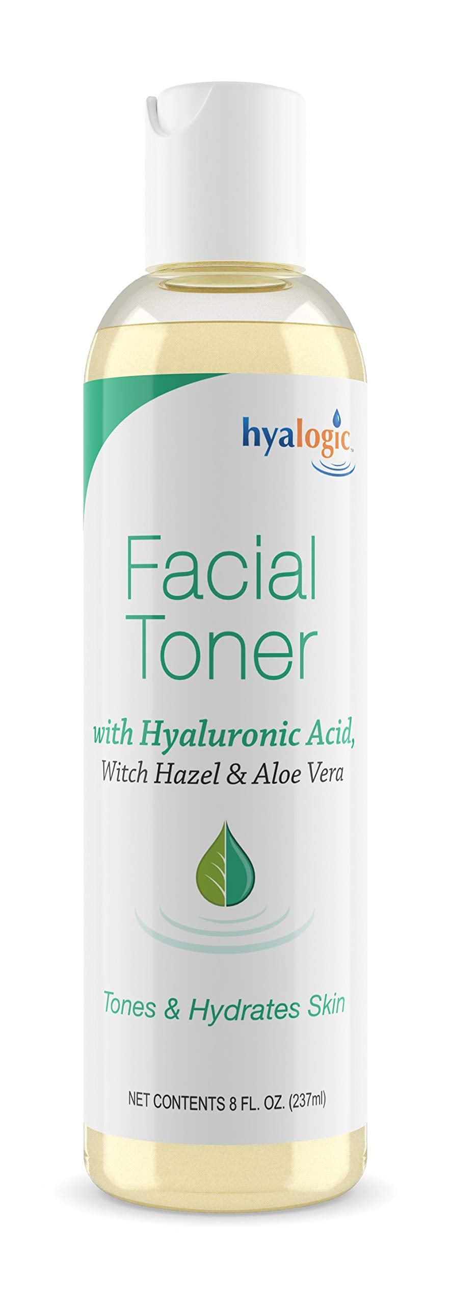 Hyalogic Witch Hazel Toner - Alcohol-Free Facial Toner with Hyaluronic Acid & Aloe Vera - Amazing Face Astringent for All Skin Types - Facial Toner to Boost Brightness & Softness (8 fl oz)