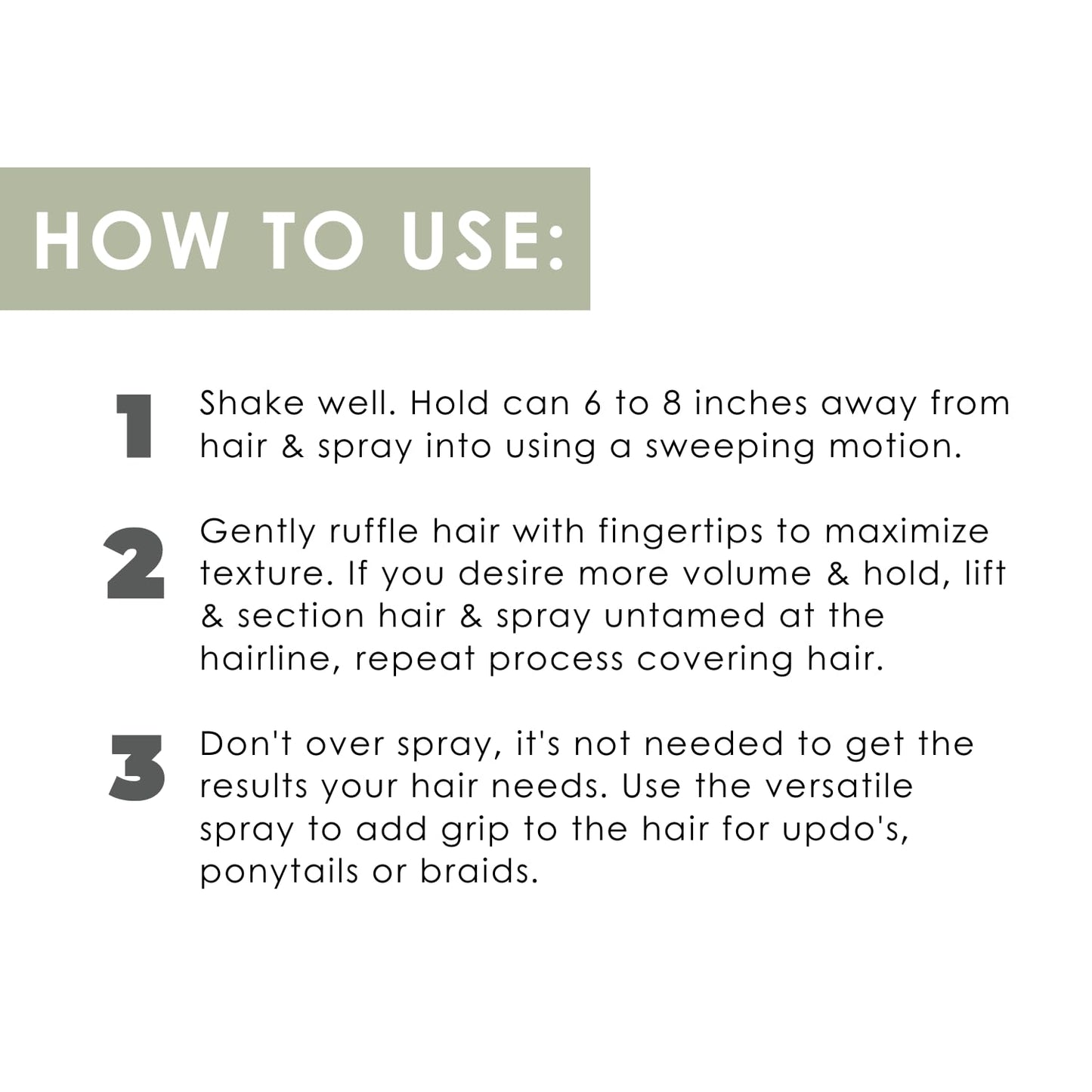 Nuuvo Untamed Dry Texture Spray Volumizing & Texturizing Spray for Lightweight Effortless Styles, UV Protection, Matte Finish, Cruelty-Free, 7oz