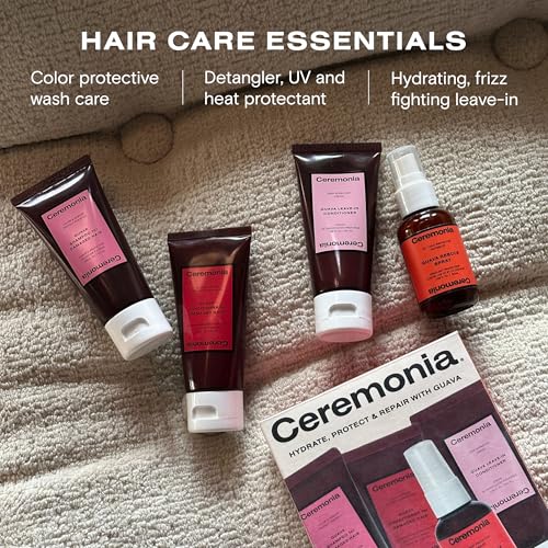 Ceremonia Guava Travel Hair Care Kit - 4 Piece Set