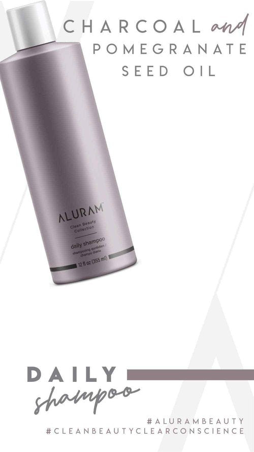 ALURAM Coconut Water Based Daily Hair Shampoo & Conditioner Set, 12 Fl Oz