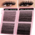 Lash Clusters Kit 800pcs Wispy Eyelash Clusters D Curl Natural Lashes Clusters DIY Lash Extension Kit Individual Lashes Cluster (30D&40D&50D&60D£¬8-17mm)
