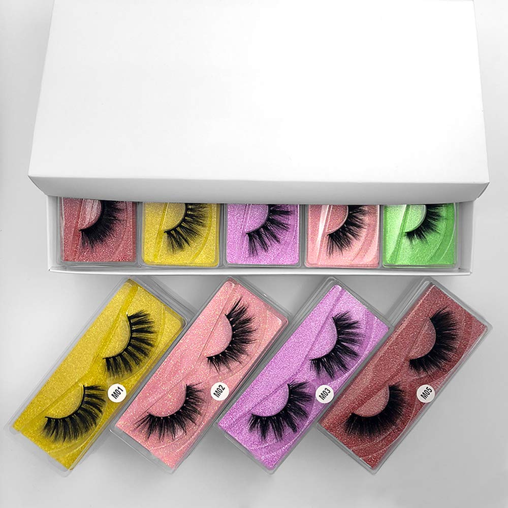 HBZGTLAD Wholesale Eyelashes 10/20/30/40/50/100 Pairs Faux 3D Mink Lashes Natural False Eyelashes Makeup Cilios Thick Mink Eyelashes In (mix 30pair)