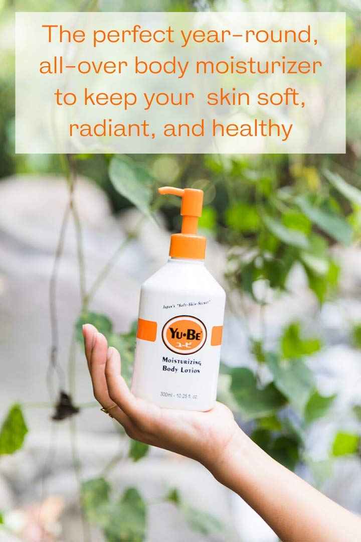 Yu-Be Hand & Body Lotion Deeply Hydrating Moisturizer Pump Bottle for Extra-Dry Skin - Day & Night Daily Moisturizing Skin Cream | Good For Cracked Heels I Non-Greasy - 10.25 Fl. Oz.