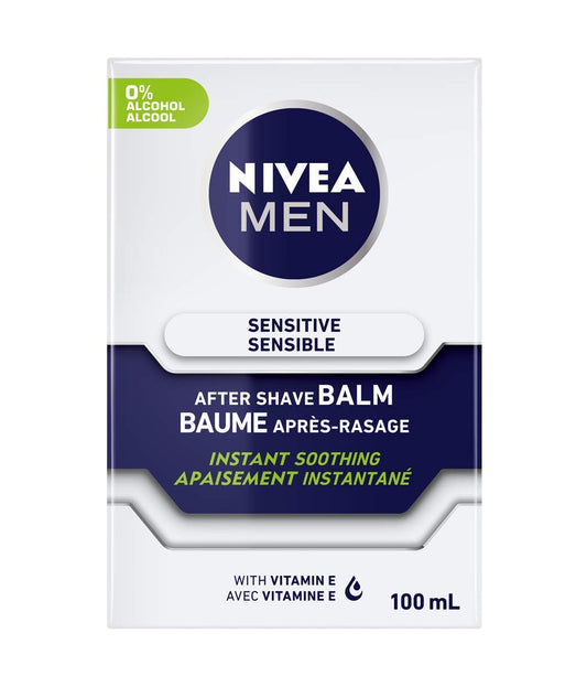 NIVEA FOR MEN Sensitive Post Shave Balm 3.30 oz (Pack of 5)