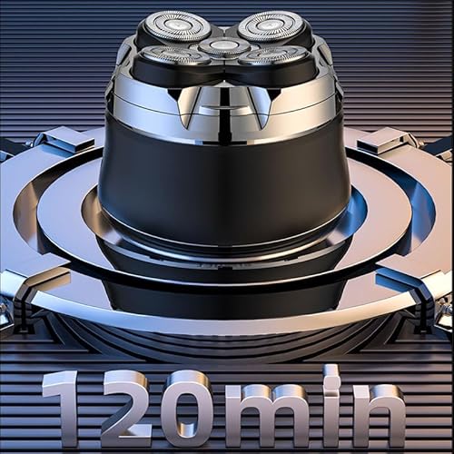 Electric Shavers for Men - 5 in 1 Bald Head Shavers for Men, 5D Floating Cordless USB Rechargeable Rotary Razor Multifunctional Grooming Kit Beard Trimmer Waterproof Wet and Dry with LED Display