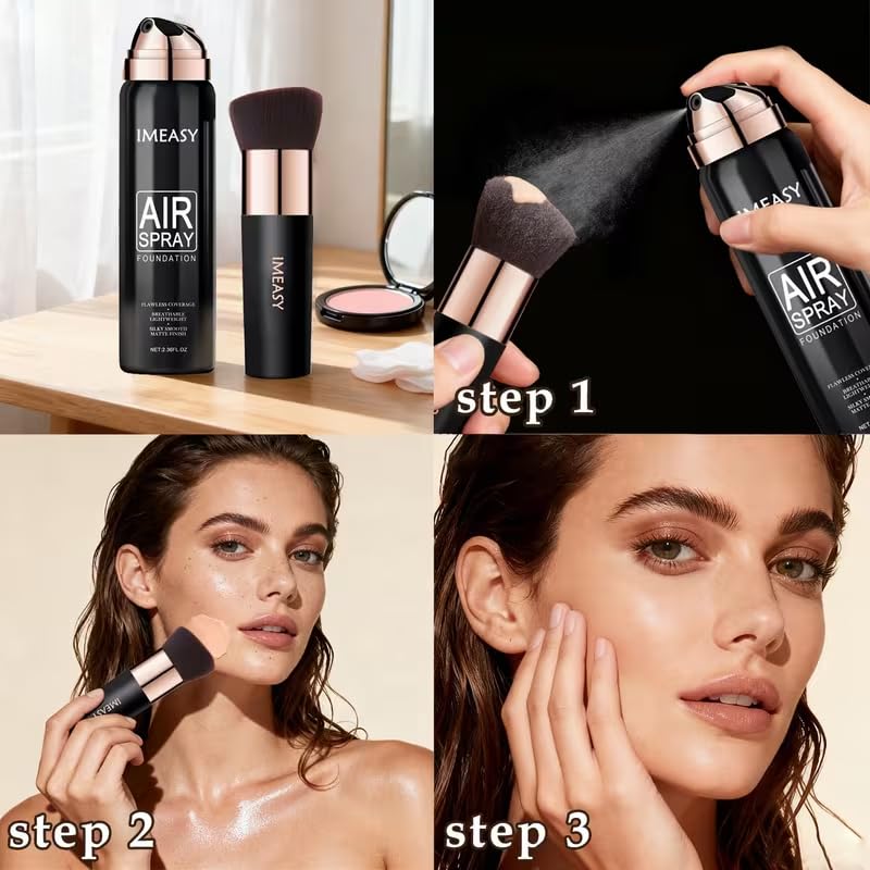 Airbrush Makeup Foundation Spray - Full Coverage Flawless Base