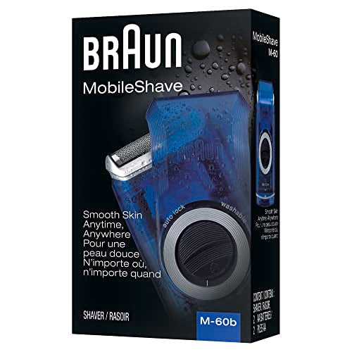 Braun Electric Razor for Men, M60b Mobile Electric Foil Shaver, Washable