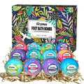 HOSPAN Essential Oil Foot Bath Bombs - 12 Pack Moisturizing Foot Spa Soak