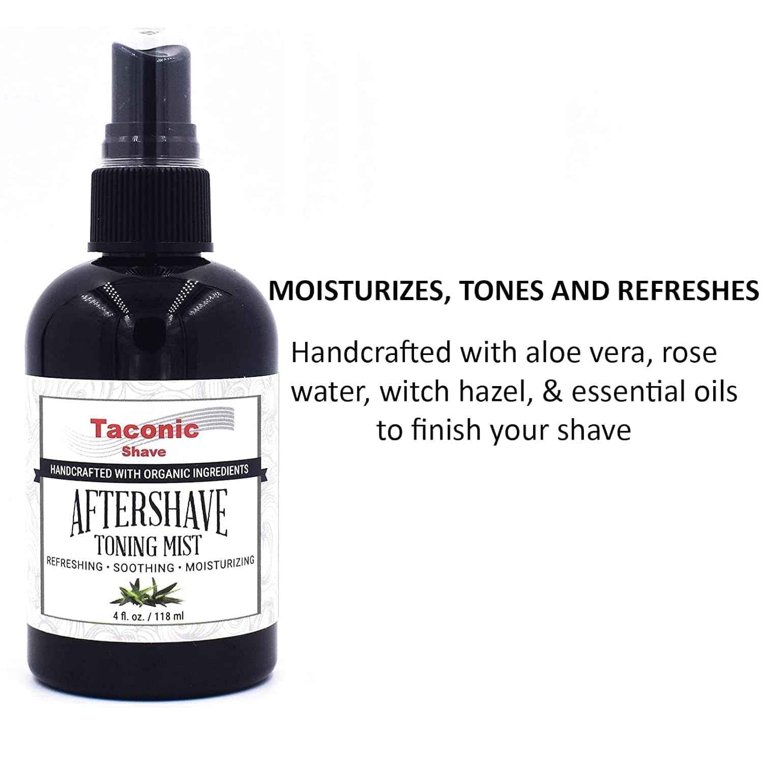 Taconic Shave All Natural Aftershave and Toning Mist - Alcohol Free - Soothes and Calms your Skin (Pack of 2)