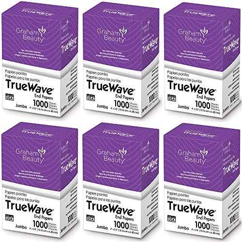 Graham Beauty Salon Truewave Jumbo 4" x 2.5" Paper 1000 Pcs - HC-26067 (6 Pack)