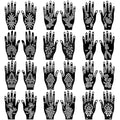 Henna Tattoo Stencils Kit, 24 Sheets Mehndi Temporary Tattoo Templates