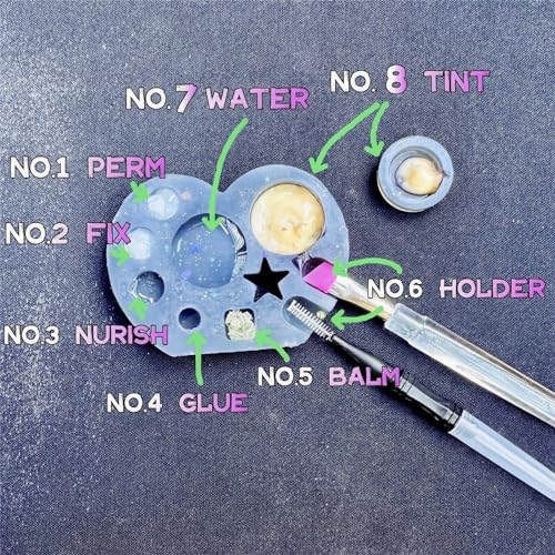 Silicone Lash Lift Palette 2-Pack Mini & Large Mixing Tray