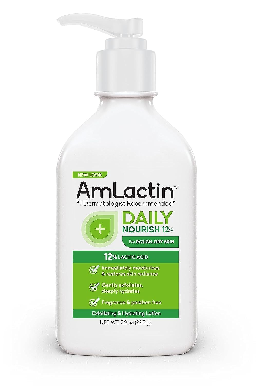 AmLactin Daily Moisturizing Lotion Bundle - 14.1 oz 12% Lactic Acid Lotion and 7.9 oz 12% Lactic Acid Lotion