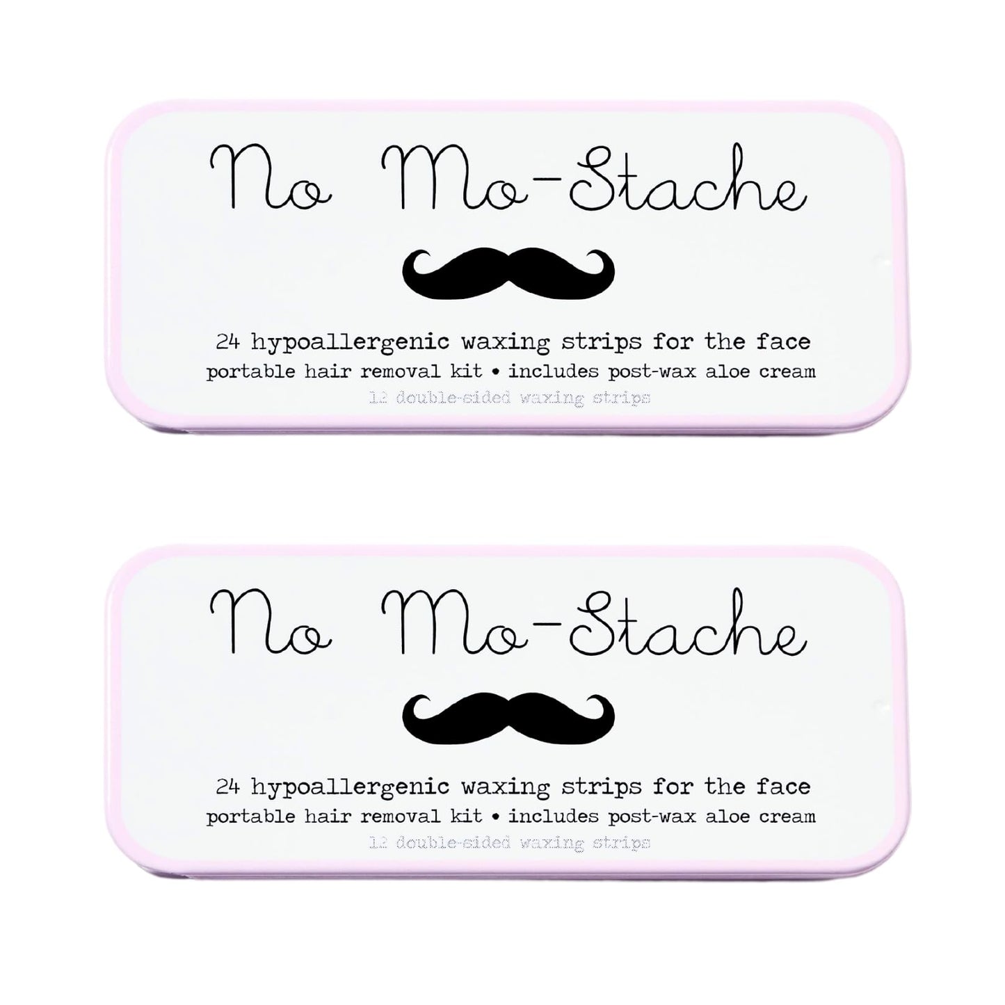 No Mo-Stache Portable Lip Wax Kit 24 ct (2 Pack Bundle)