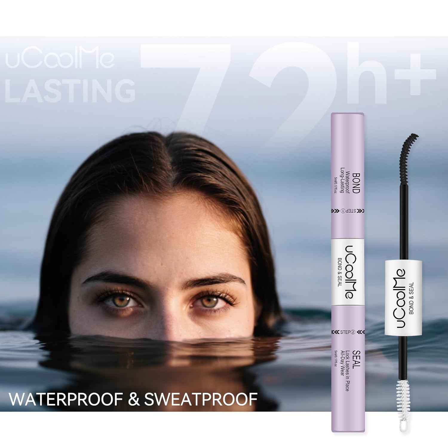 Lash Glue Remover 5ML uCoolMe for Lash Clusters Lash Bond Remover - Gentle Formula Eyelash Glue Remover for Sensitive Eyes