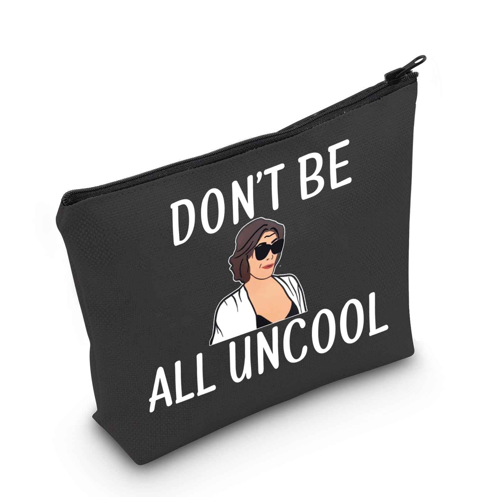 LEVLO Stars Fans Gifts Don't Be All Uncool Makeup Bags Housewives Gifts (Don't Be All Uncool+black)
