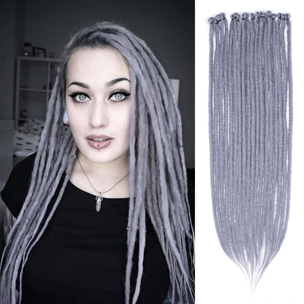 Kraler 24" Thick Dreadlock Extensions, SE Honey Blonde Crochet Dreadls Extensions of Synthetic Hair 1cm Width Hip Hop Style Dreadlock for Girls(5 Strands)