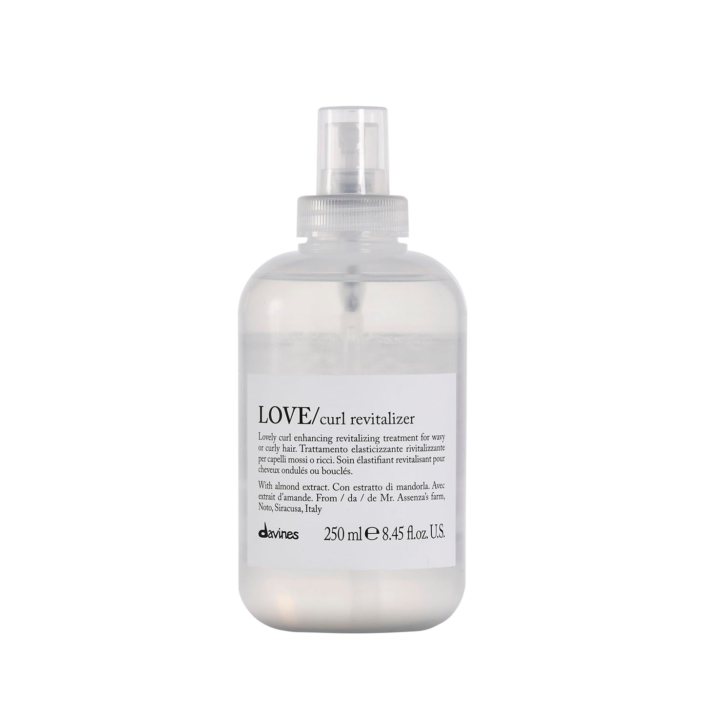 Davines LOVE Curl Revitalizer, Control Frizz And Maintain Elasticity and Bounce, 8.45 Fl Oz