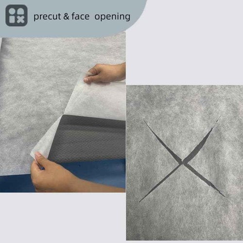 Disposable Massage Table Sheets -71" x 31.5" x 50 Sheets/Roll, 30 g/㎡-1 Roll Non woven Bed Sheets with Face Hole -Soft and Durable Table Cove Ideal for Spa, Massage Table, Tattoo, Waxing Table