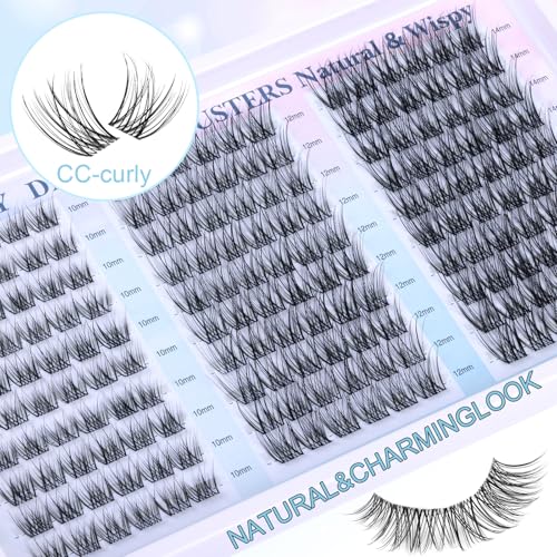 Wispy Cluster Lashes 180Pcs DIY Eyelash Extension 10-14MM