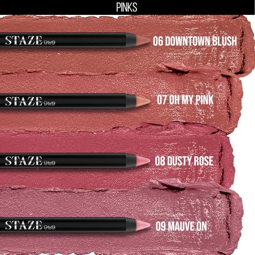 Staze Pout On Matte Lip Crayon - Coffee Talk 04, 12Hr Waterproof
