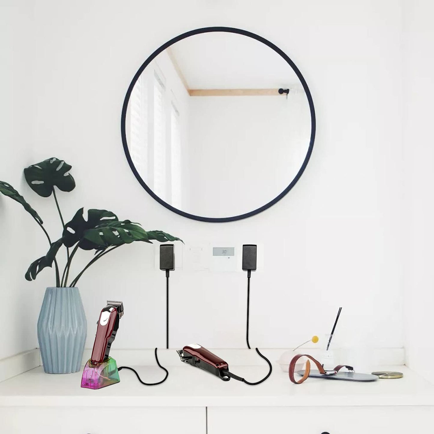 Kaynway for Wahl Cordless Clippers Charger, Professional Replacement 4V Clipper Charger Cord for All Wahl Magic Clip Senior Sterling-4 Designer 5-Star 8164 Finale Shaver (New and Old Versions)