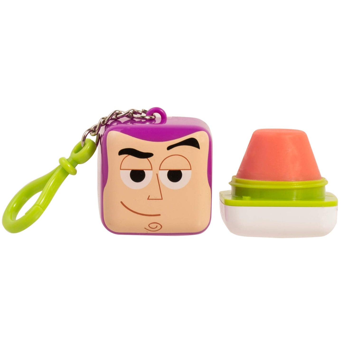 Lip Smacker Pixar Toy Story Buzz Lightyear Cube Flavored Lip Balm Keychain, 0.21 Ounce