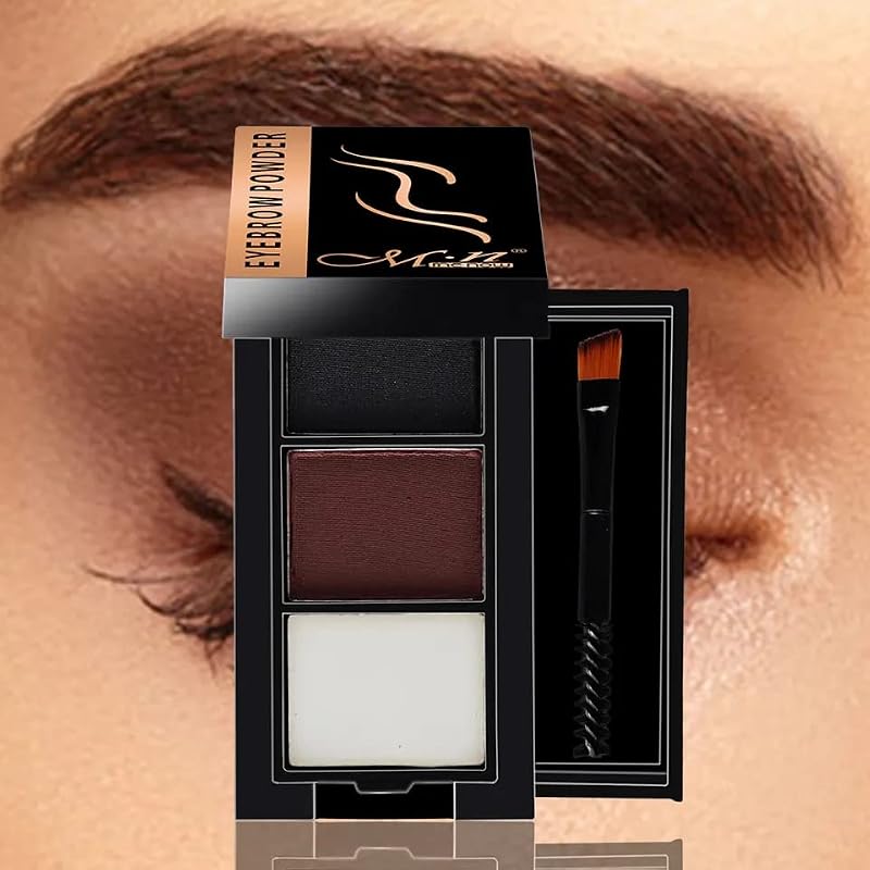 Menow Eyebrow Powder Kit with Wax & Brush - Waterproof