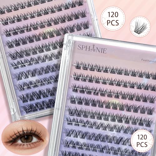 Self-Adhesive Lash Clusters - Pre-Glued Wispy Eyelash Extensions (10-16mm)