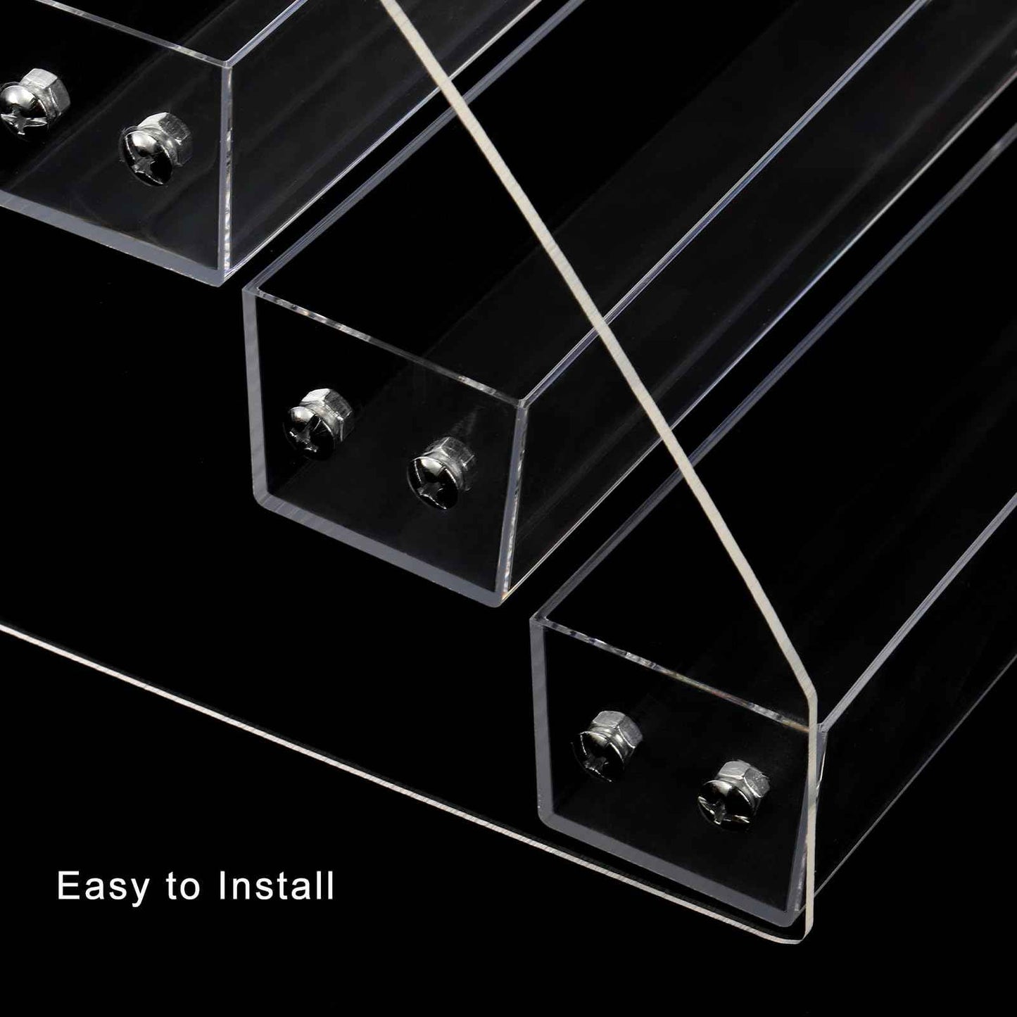 SOUJOY 7 Tier Sunglass Organizer Stand, Acrylic Sunglass Holder, Clear Nail Polish Display Stand, Eyewear Countertop Storage Tray for Highlighting Glasses, Makeup, Essential Oil