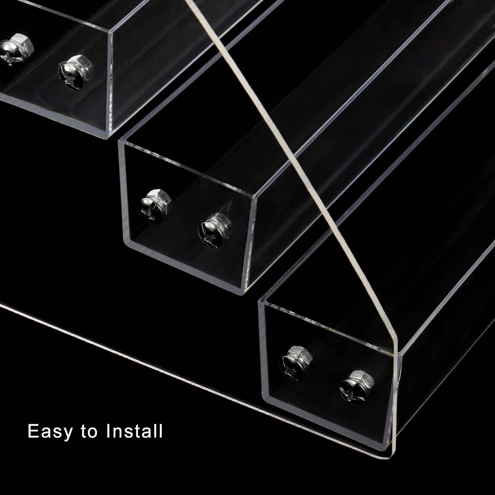 SOUJOY 7 Tier Sunglass Organizer Stand, Acrylic Sunglass Holder, Clear Nail Polish Display Stand, Eyewear Countertop Storage Tray for Highlighting Glasses, Makeup, Essential Oil