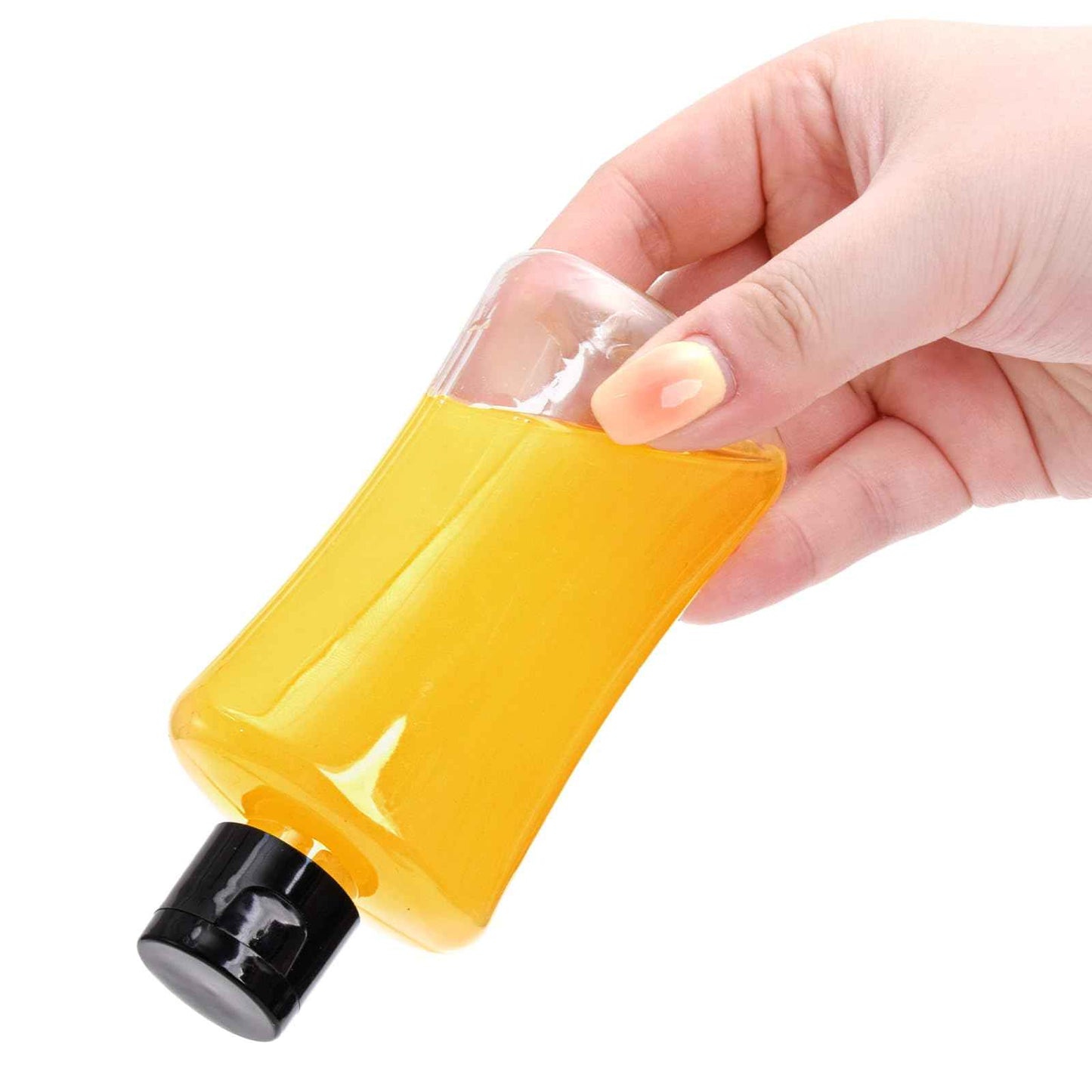 ELFULLY 40 Pack Travel Bottles with Flip Cap, 3.4 oz Empty Plastic Travel Size Containers, Leak Proof Squeeze Bottles, Clear Refillable Cosmetic Containers for Toiletries Lotion Shampoo Essential Oil