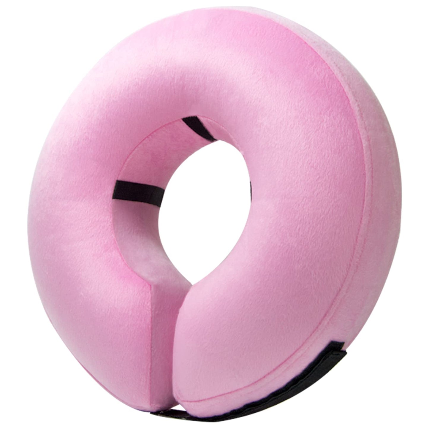 BENCMATE Protective Inflatable Collar for Dogs and Cats - Soft Pet Recovery Collar Does Not Block Vision E-Collar (Small, Pink)