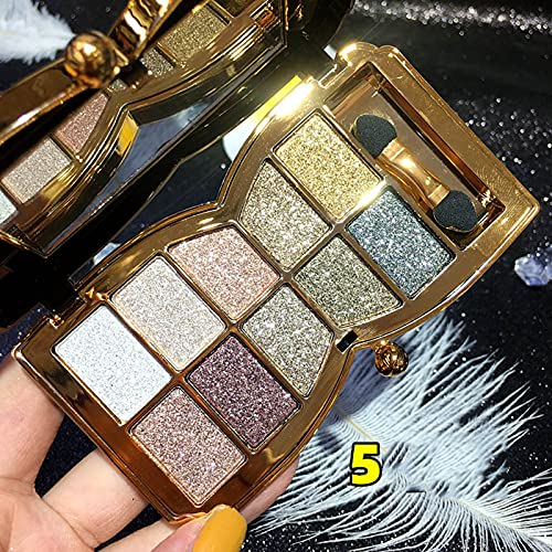 Glitter Eyeshadow Palette 10 Colors Shimmer Sparkle Makeup